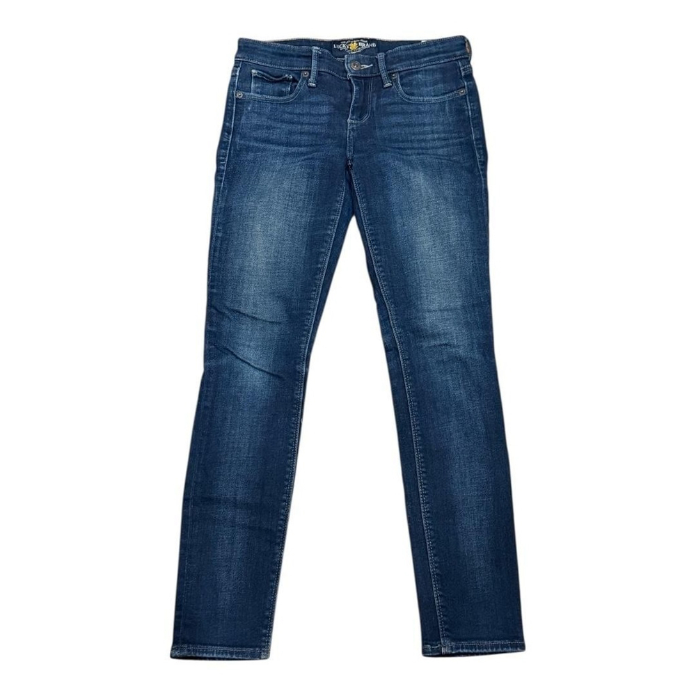 Lucky Brand Jeans Womens 0 25 Blue Skinny Stretch Denim Mid Rise Classic